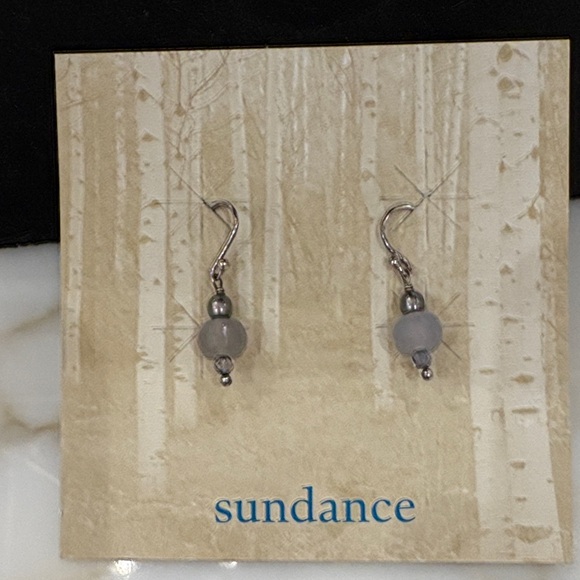 Sundance Catalog Faceted Chalcedony, Pearl & Iolite Sterling Silver Earrings-New - Picture 1 of 5
